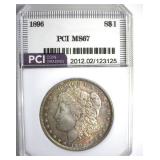 1896 Morgan MS67 LISTS $1650