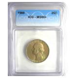 1960 Quarter ICG MS66+ LISTS $150
