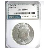 1971-S Silver Ike MS68 LISTS $6500