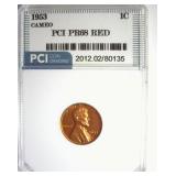 1953 Cent PR68 RD CAM LISTS $3500
