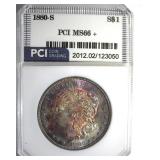 1880-S Morgan MS66+ LISTS $500