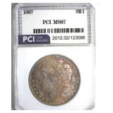 1887 Morgan MS67 LISTS $1700
