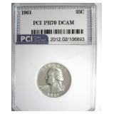1961 Quarter PR70 DCAM LISTS $475 IN 69 DC