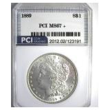 1889 Morgan MS67+ LISTS $26000