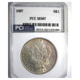 1897 Morgan MS67 LISTS $5750