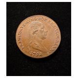1792 French Revolution Copper Token/Jeton