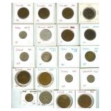 1881-1978 Some Silver 10 Different Countries 20pcs