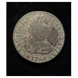 1784 8 Reales Silver Crown