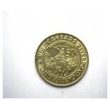 50C Gaming Token Caesars Riverboat Casino