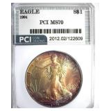 1994 Silver Eagle MS70 LISTS $11000