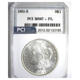 1881-S Morgan MS67+ PL LISTS $3800