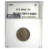 1971 Nickel MS67 FS LISTS $1800