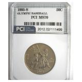 1995-S 50c Olympic Baseball PCI MS70