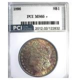 1896 Morgan PCI MS65+ Nice Color