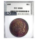 1889 Morgan PCI MS65 Outstanding Color