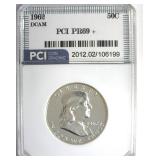 1962 Franklin PR69+ DCAM LISTS $3850 IN 69 DC