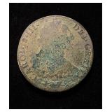1778 8 Reales Silver Crown China Chopmarks