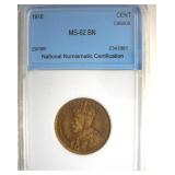 1916 Cent NNC MS62 BN Canada