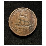 1841 Van Buren Webster Ship Token