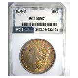1884-O Morgan MS67 LISTS $2500