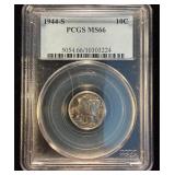 1944-S Dime PCGS MS66