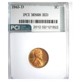 1945-D Cent MS68 RD LISTS $15000