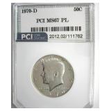 1970-D Kennedy PCI MS67 PL Extra Rare
