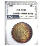 1885 Morgan PCI MS65 Gorgeous Color