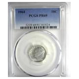 1964 Dime PCGS PR69