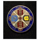 1887 British Double Florin Blue & Multicolor Pin