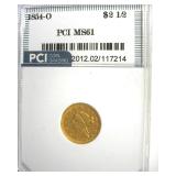 1854-O Gold $2.50 MS61 LISTS $4250