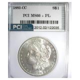 1882-CC Morgan MS66+ PL LISTS $4150