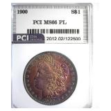 1900 Morgan MS66 PL LISTS $9000