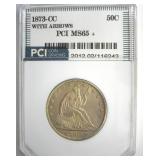 1873-CC Arrows 50 Cents MS65+ LISTS $95000