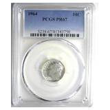 1964 Dime PCGS PR67
