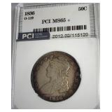 1836 O-119 50 Cents MS65+ LISTS $8500 IN 65