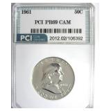 1961 Franklin PR69 CAM LISTS $2250