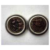 Silver Cuff Links Herod Agrippa Bronze Coin