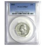 1961 Quarter PCGS PR67