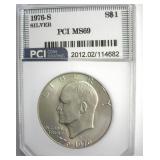 1976-S Silver Ike MS69 LISTS $20000