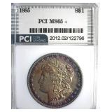 1885 Morgan PCI MS65+ Great Color