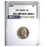 1948 Nickel MS67 FS LISTS $2750
