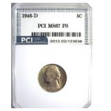 1946-D Nickel MS67 FS LISTS $550