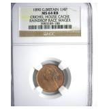 1890 1/4P NGC MS64 RB Great Britain