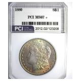 1880 Morgan MS67+ LISTS $60000 IN 67