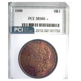 1880 Morgan MS65+ LISTS $950