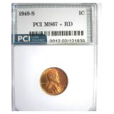 1948-S Cent MS67+ RD LISTS $1050