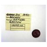 1840 1841 6 Kreuzer Groten Hesse-Darmstadt Bremen