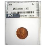 1950 Cent MS67+ RD LISTS $8000