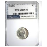 1943-S Nickel MS67 FS LISTS $350